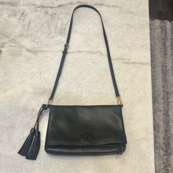 Tory Burch Black Leather Crossbody Purse - Picture 7 of 7